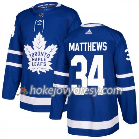 Pánské Hokejový Dres Toronto Maple Leafs Auston Matthews 34 Adidas 2017-2018 Modrá Authentic